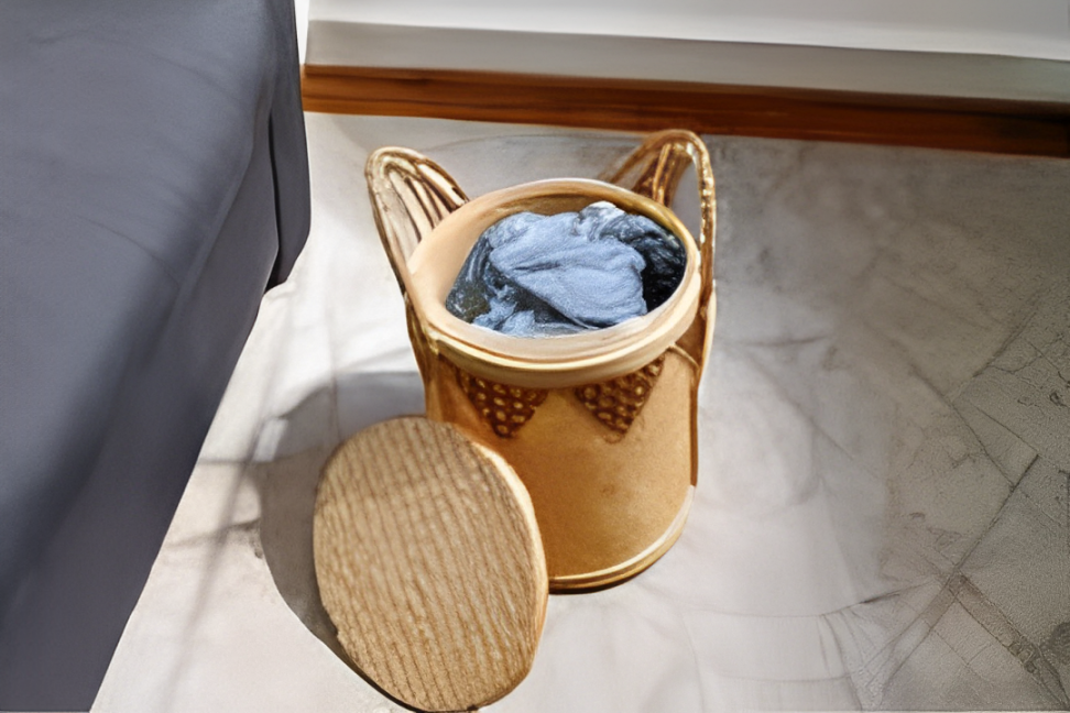 kerajinan bambu - basket laundry